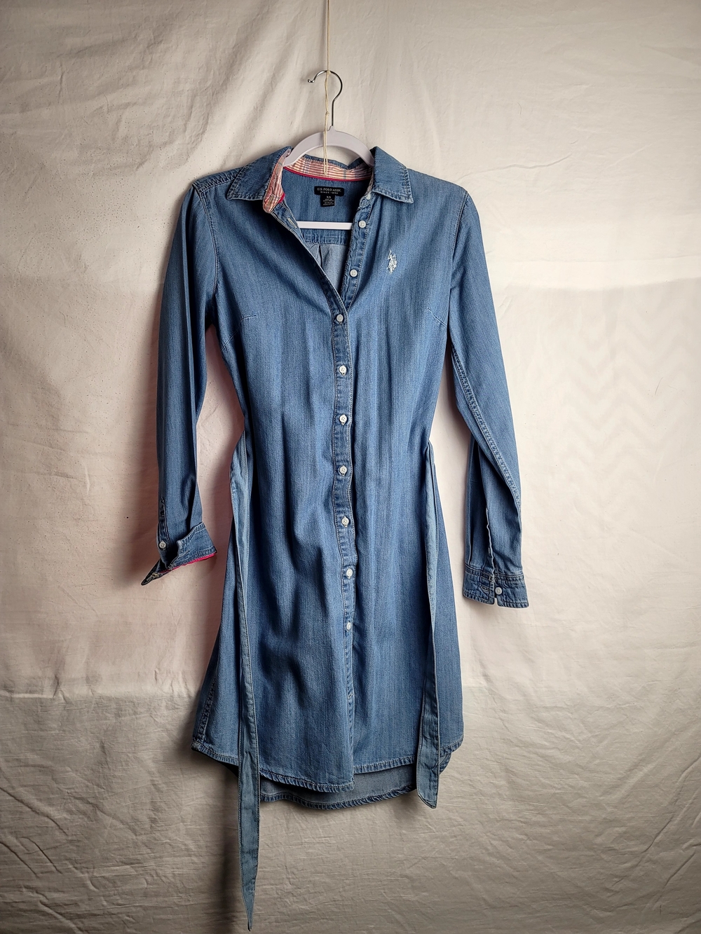 U.S Polo Assn. Blue Denim Shirt Dress